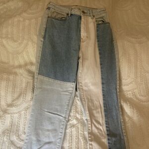 PACSun patchwork mom jeans